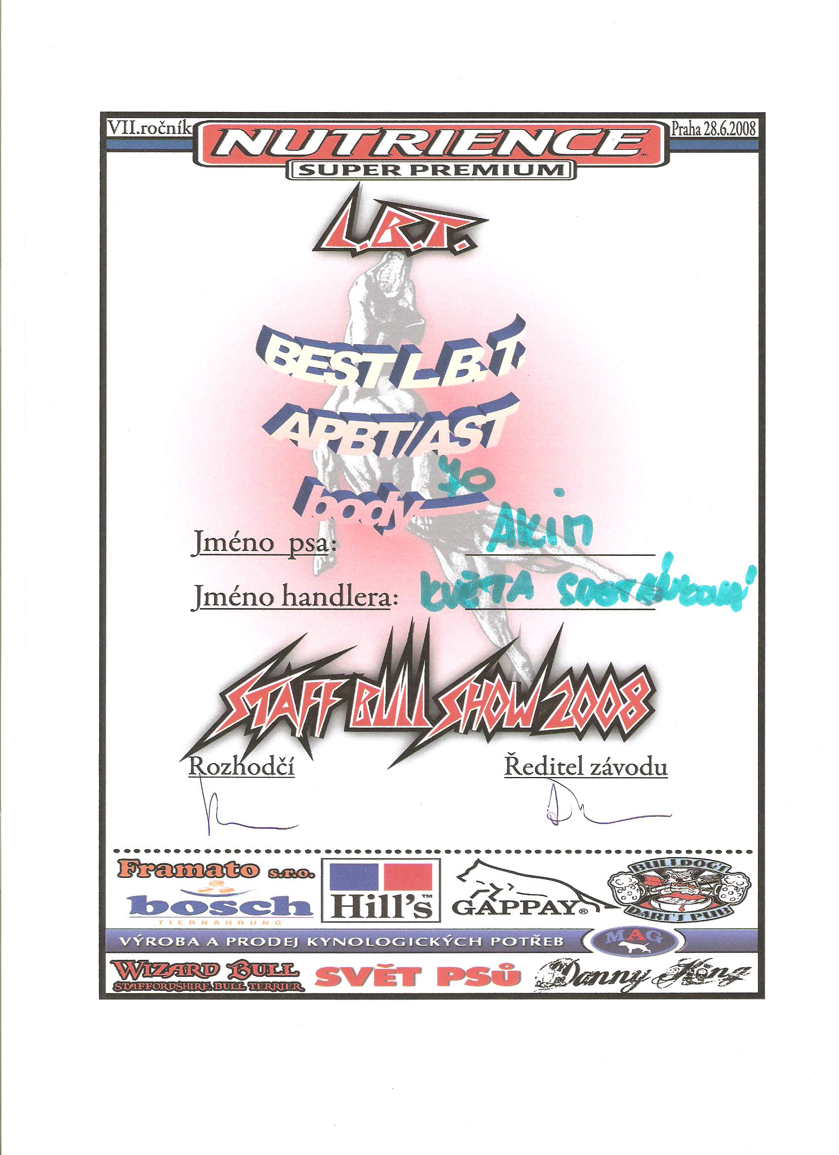 BEST APBT 2008
